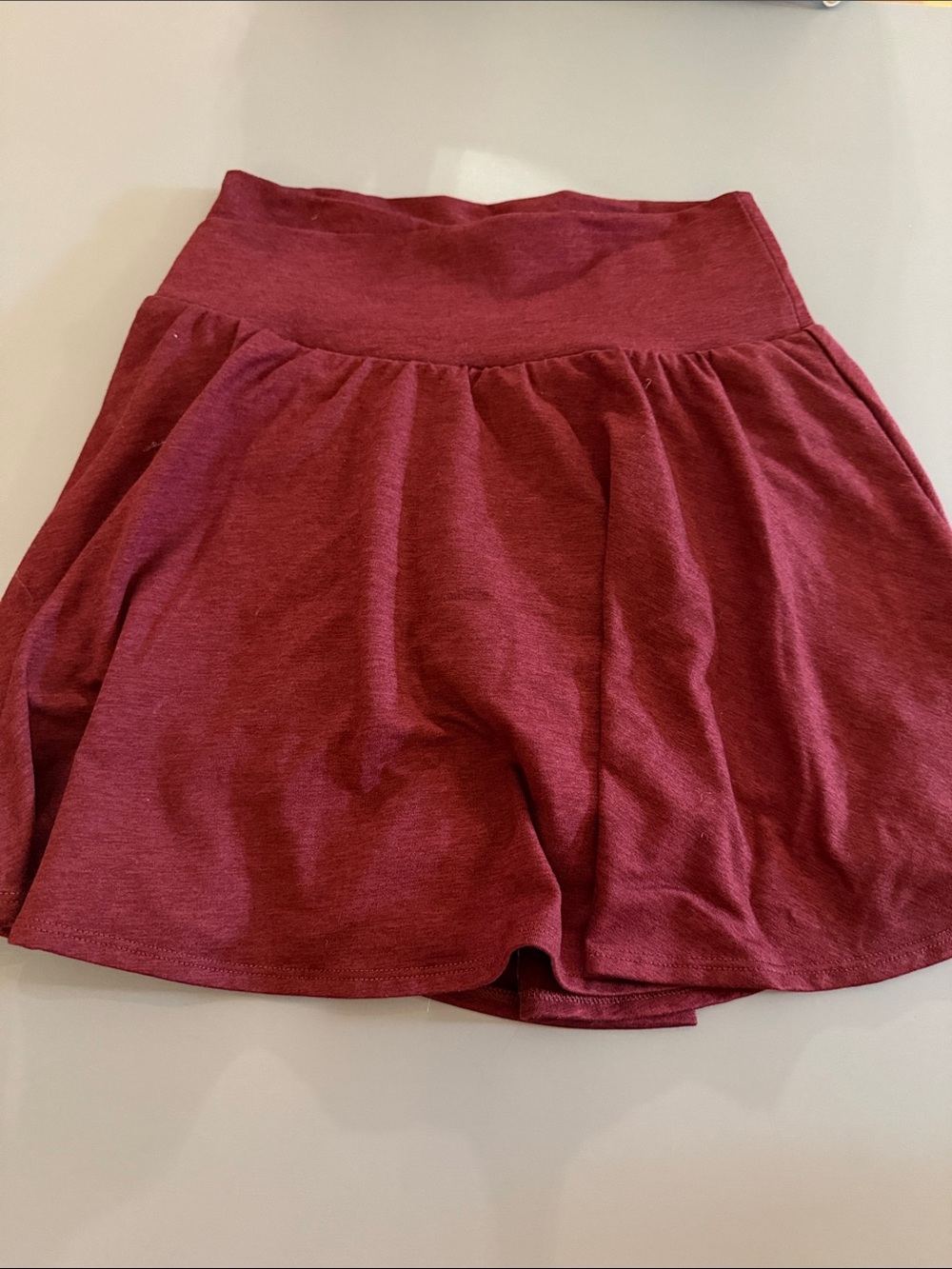 Old Navy Burgundy Athletic Skort with Wide Waistband